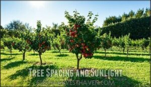 tree spacing and sunlight