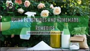 using fungicides and homemade remedies