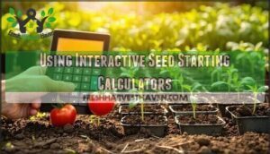 using interactive seed starting calculators