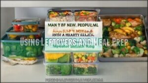 using leftovers and meal prep