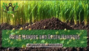 using manure and green manures