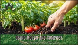 using mulch and compost