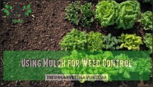 using mulch for weed control