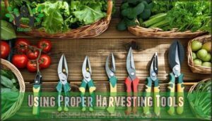 using proper harvesting tools