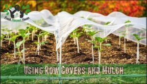 using row covers and mulch