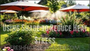 using shade to reduce heat stress