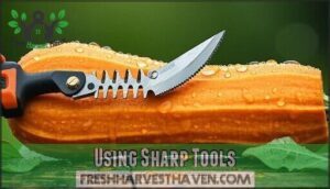 using sharp tools