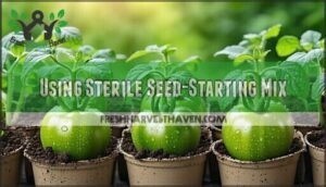 using sterile seed-starting mix