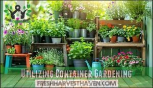 utilizing container gardening