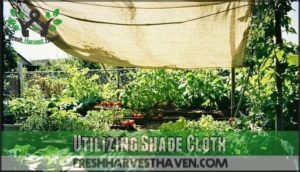 utilizing shade cloth