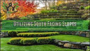 utilizing south facing slopes
