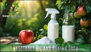 vegetable oil and baking soda