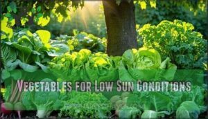 vegetables for low sun conditions