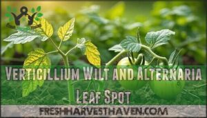 verticillium wilt and alternaria leaf spot