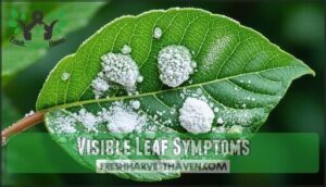 visible leaf symptoms