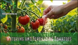 watering and fertilizing tomatoes