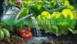 watering at base