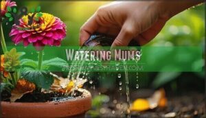 watering mums