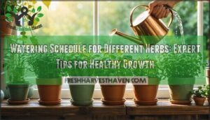 watering schedule for different herbs