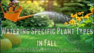 watering specific plant types in fall