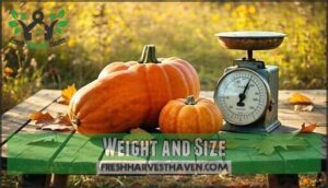 weight and size