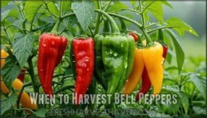 when to harvest bell peppers