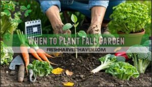 when to plant fall garden