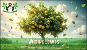 wilting leaves