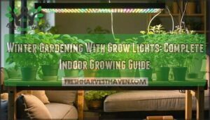 winter gardening with grow lights