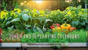 zone 9 and 10 planting calendars
