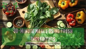 30-minute meals using fresh ingredients