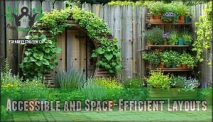 accessible and space-efficient layouts