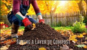 adding a layer of compost
