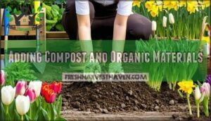 adding compost and organic materials