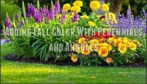 adding fall color with perennials and annuals