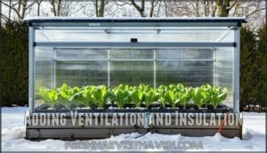 adding ventilation and insulation