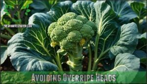 avoiding overripe heads