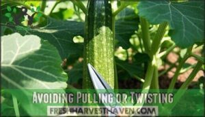 avoiding pulling or twisting