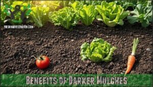 benefits of darker mulches