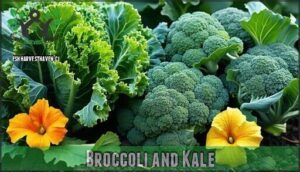 broccoli and kale