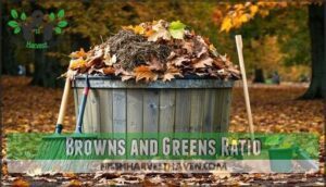 browns and greens ratio