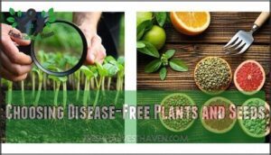 choosing disease-free plants and seeds