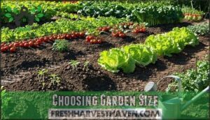 choosing garden size