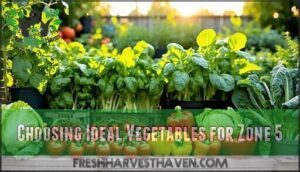 choosing ideal vegetables for zone 5