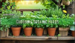 choosing organic herbs