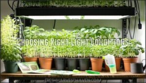 choosing right light conditions