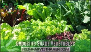 choosing shade vegetables