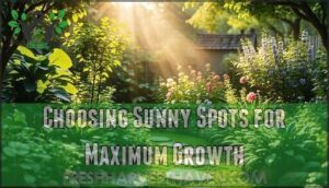 choosing sunny spots for maximum growth