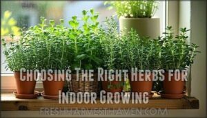 choosing the right herbs for indoor growing