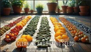 cleaning and drying seeds